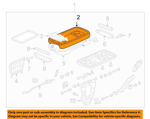 Honda oem 08-10 odyssey center console-console panel 81191shja02zf