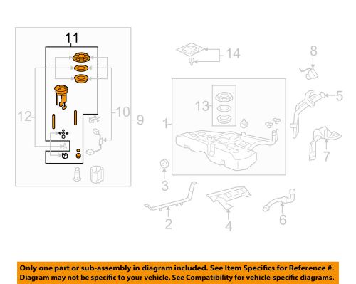 Honda oem 08-12 accord-fuel filter 17048ta0l00