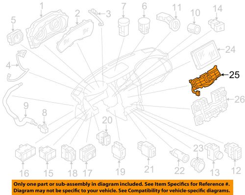 Infiniti nissan oem 11-13 qx56 navigation system-switch 283951la3a