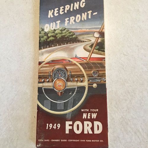 1949 ford owners guide brochure    must see