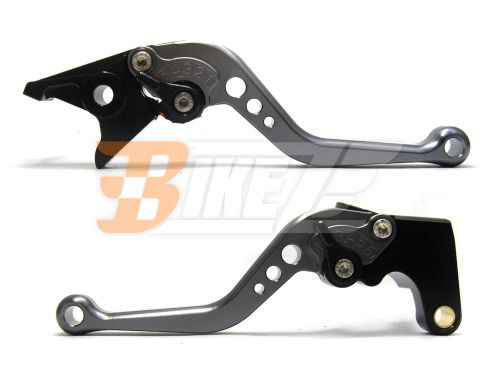 Cnc short titanium grey clutch brake levers for yamaha yzf r1 1000 99 00 01 sbb