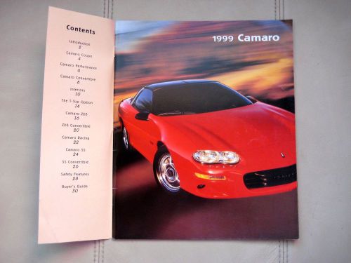 1999 chevrolet camaro z-28, base - original sales brochure - excellent cond