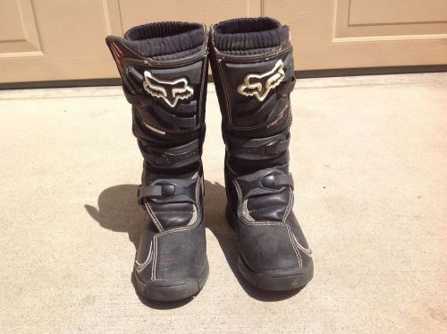 Fox racing youth kids comp 5 black mx motocross boots riding racing size 3