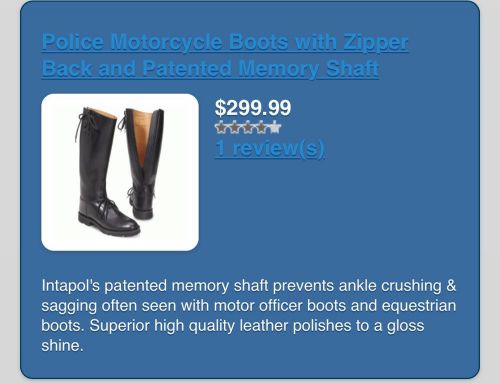 Police motorcycle boots. intapol. size 11 eee