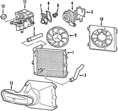 Porsche 9a110604802 genuine oem water pump