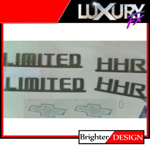 6p ss hrr limited&amp;chevy logo rear emblem fits 2006-11 chevy hhr 4d by luxury fx