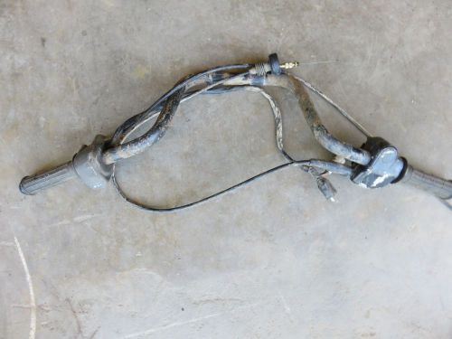 93 kawasaki bayou 220 handle bar with switches &amp; throttle choke levers