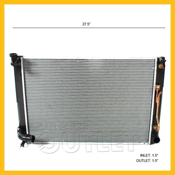 07 08 09 10 toyota sienna v6 radiator assembly 3.5l 6cyl auto le/limited tow pkg