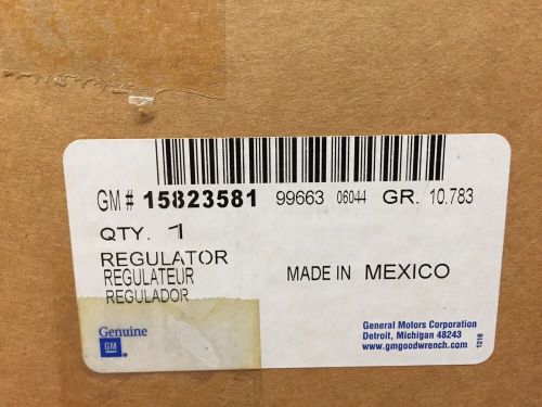 Gm part no.: 15823581 regulator asm-frt s/d wdo