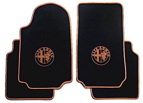 Alfa romeo 75 milano black gold velours mat set