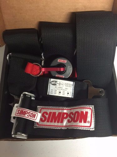 Simpson black camlock bolt in  5 point safety 55&#034; harness 29110bk