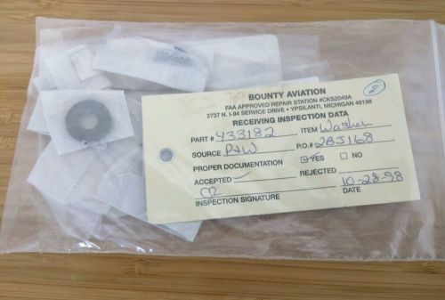 Pratt &amp; whitney washer pn 433182 aviation aircraft part