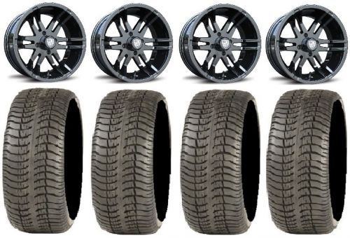 Fairway alloys flex black golf wheels 12&#034; 205x30-12 tires yamaha