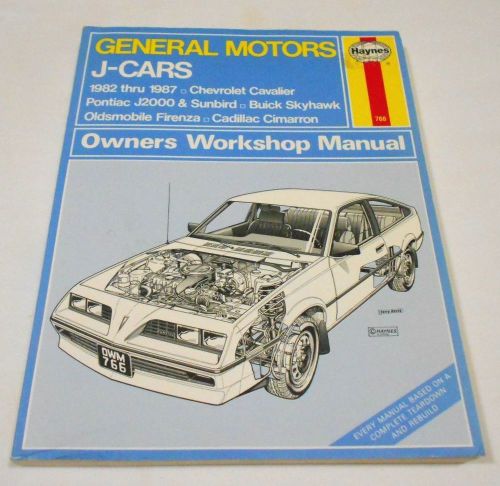 1982-1987 general motors j-cars automotive repair manual haynes # 766