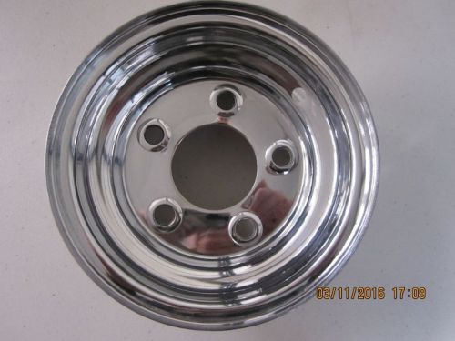 Chrome 8 inch 5 lug trailer wheel