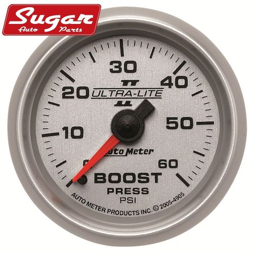 Auto meter 4905 ultra-lite ii; mechanical boost gauge