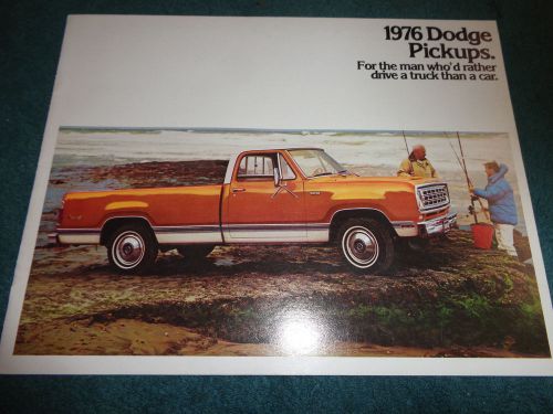 1976 dodge truck sales catalog / sales brochure / original dealership item!