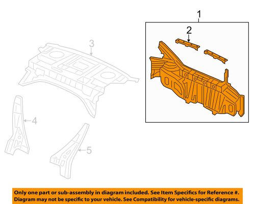 Honda oem 12-15 civic-rear body panel 66100tr3a00zz