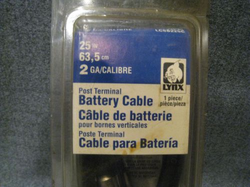 Lynx  2 ga - 25&#034; post terminal battery cable