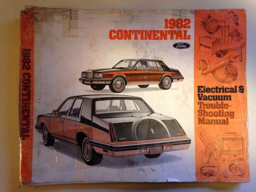 1982 lincoln continental factory electrical troubleshooting manual service