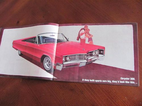 1967 &#039;67 chrysler new yorker 300 convertible newport wagon vtg brochure catalog