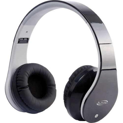Ilive iahb64b bluetooth stereo headphones w/microphone - black