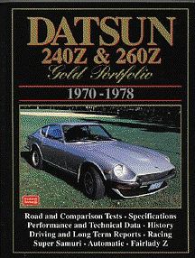 Datsun 240z 260z gold portfolio clarke 1970 1971 1972 1973 1974 75 76 77 78 new!