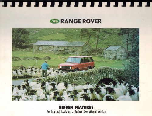 Range rover hidden features internal look at a rather exceptional vehicle 1989