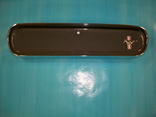 1966 66 ford mustang  oem glove box door with emblem  c6zb-6506044-b