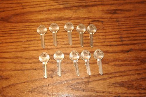 10 vintage new old stock nos gm car keys d  #320369 grv55 auto key blanks car..