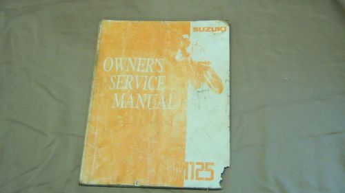 1991 suzuki rm 125 service repair manual vintage motorcycle motocross vmx ahrma