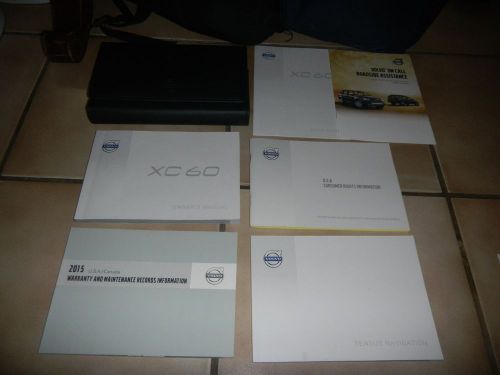 2015 volvo xc60 with navigation  owners manual set + free shipping