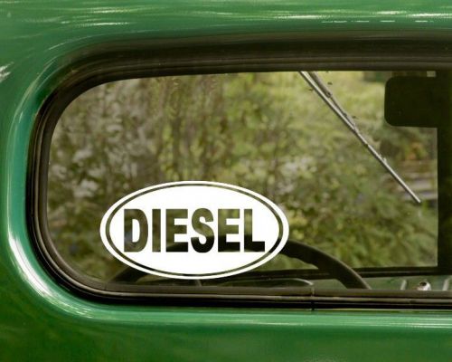 2 oval diesel engine decals stickers vinyl die cut, bumper, cars, laptop