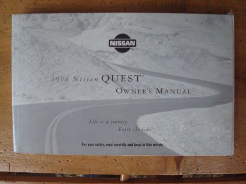 1998 nissan quest owner&#039;s manual