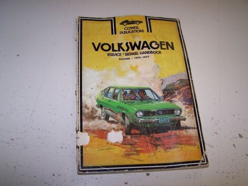 Vw dasher service repair manual volkswagen 74-77