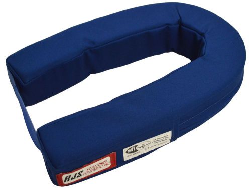 Rjs racing sfi 3.3 helmet support blue horseshoe adult neck brace 11000503