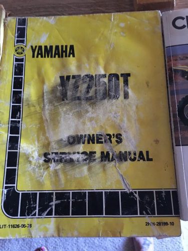 Yamaha yz250t owner&#039;s service manual