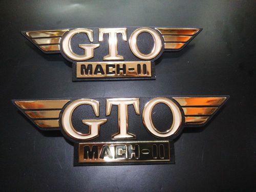 Side frame cover emblem kawasaki gto mach 2 kh110 kh 110 mach2 kh100