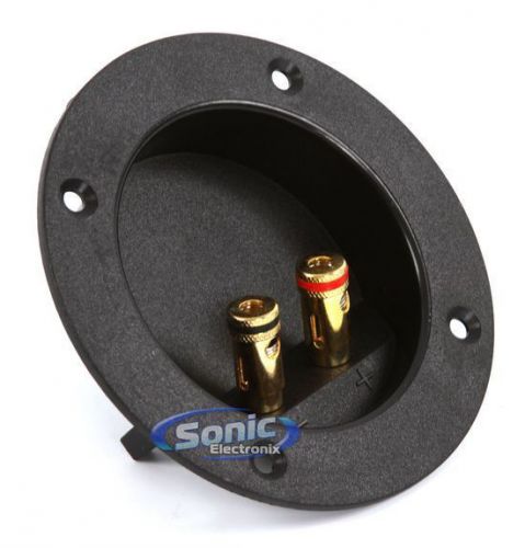 Xscorpion t4g 4&#034; gold-plated push style binding post subwoofer box terminal