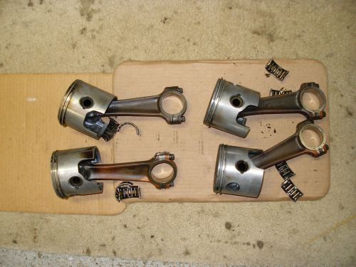 1992 150 h.p. mercury outboard quantity 4 pistons+connecting rods+bearings