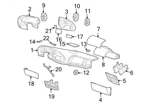 Ford oem dashboard air vent 4c2z19893bb image 10