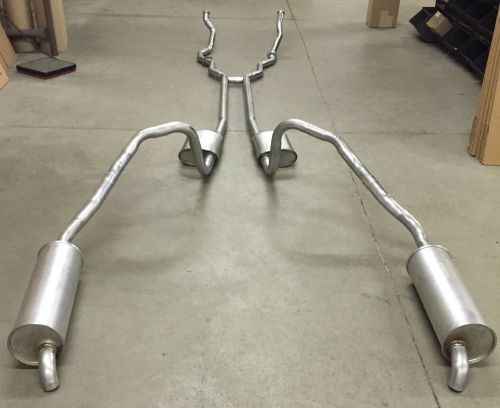 1966 ford thunderbird dual exhaust, aluminized with resonators, 390 engines