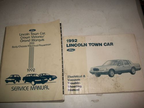 1992 lincoln town car shop service manual includes evtm cmystor4more