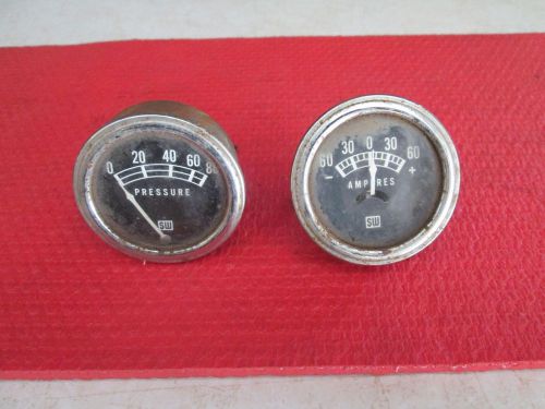 Stewart warner gauges  rat rod gauges