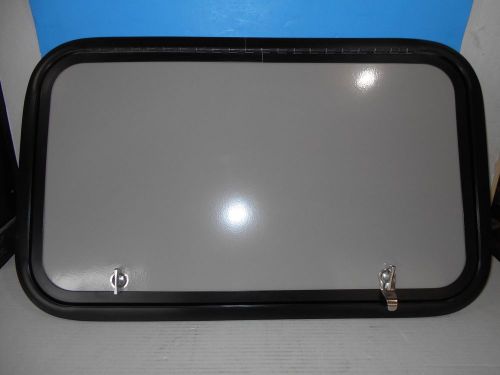 *27 x 16 hatch baggage cargo compartment door rv grey/black