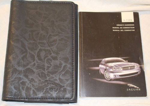 2004 jaguar  x type owners manual w/ case