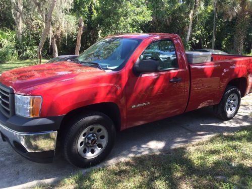 Red 2013 gmc sierra long bed work truck ac leather great condition sacrifice!