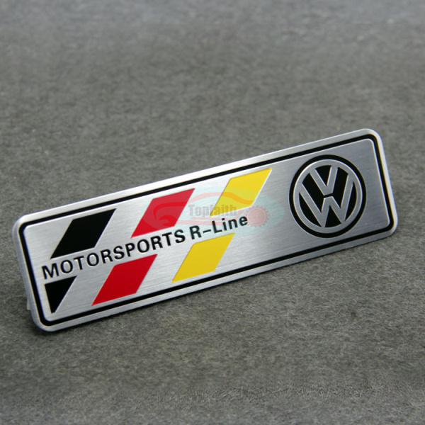 Racing emblem badge rear sticker for germany motorsport volkswagen rline r-line