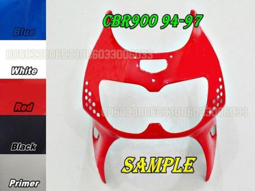 Abs head front top fairing for honda cbr900 rr 94-97 fireblade 33#7