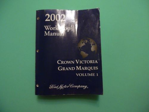 2002 crown victoria dealership manual vol 1+2